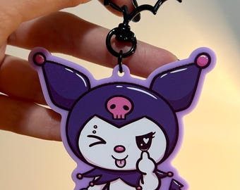 Grumpy Cutie Acrylic Keychain