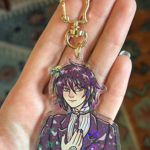 Demon Butler Double Sided Holographic Keychain
