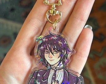 Demon Butler Double Sided Holographic Keychain