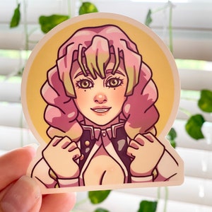 Red Grim Reaper Anime Sticker