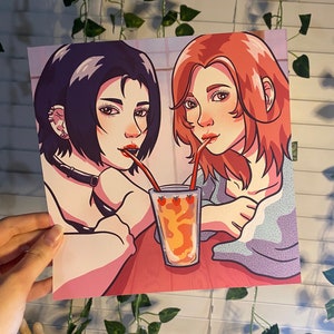Strawberry Cup Anime Art Print