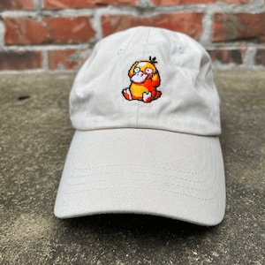 Geborduurde Psyduck Hoed | Aangepaste vaderhoed
