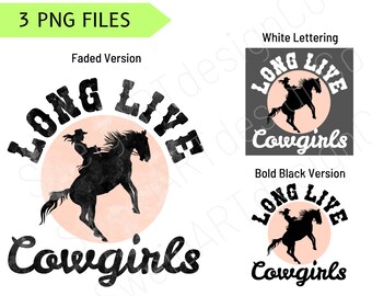 Long Live Cowgirls Png Bundle | Western Png | Country Music Png | Digital Download | Sublimation Png | Image Files
