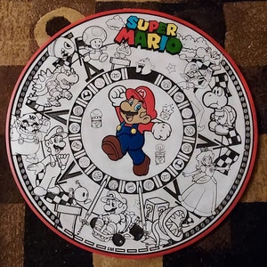 Super Mario Kalender v1 Zoals Azteekse Kalender 2022. Vector dxf, svg, png, jpg voor CNC, vectorbestand, cnc-bestand, cnc-patroon, lasergesneden