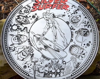 Silver Surfer Aztec like Calendar