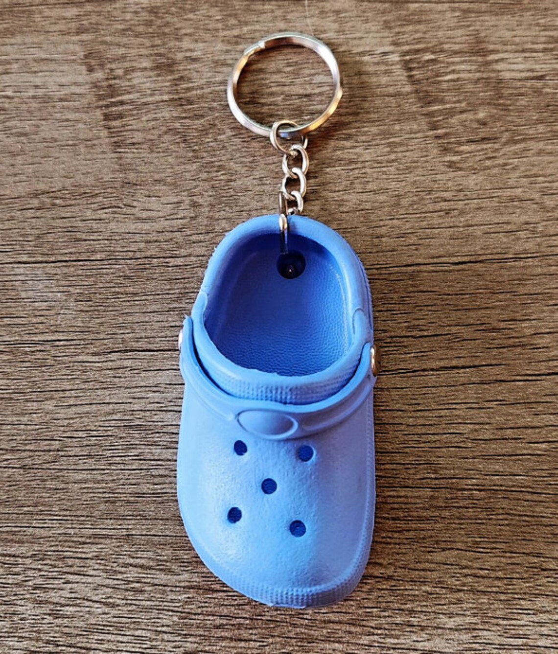 Blue Croc Keychain Etsy
