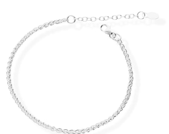 Bracelet Women 925 Silver - Bracelet Wheat Chain viTalisman