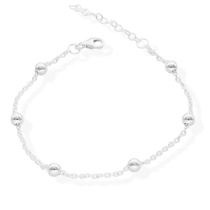 925 silver bracelet pearl charm ladies bracelet ak15