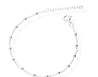 925 silver discreet bracelet ladies bracelet pearl bracelet ak20