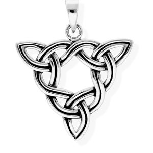 Amulett Kettenanhänger keltisch Taliesin Knoten aus 925 Sterling Silber geschwärzt 36067