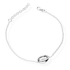 Bracciale in argento 925 conchiglia conchiglia ciprea, bracciale da donna, bracciale ak21