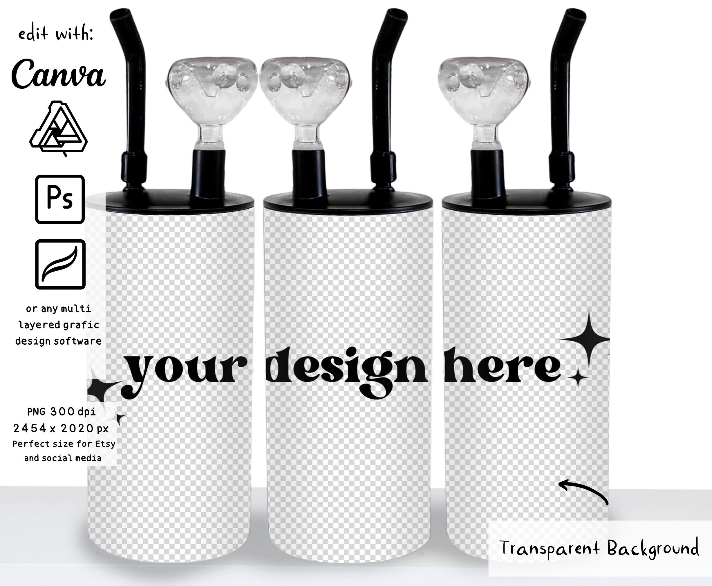 22oz Hookah Tumbler Mockup Full View Wrap Mockup Tumbler Etsy