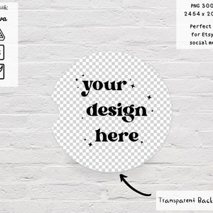 Car Coasters png mockup, full wrap sublimation view, coaster with transparent background product