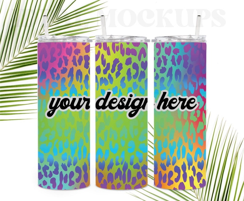 20oz Skinny Tumbler Mockup Full View Wrap Mockup Tumbler Etsy