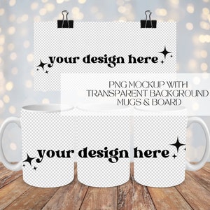 15oz Mug PNG Mockup Transparent Background