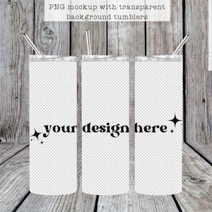 20oz Skinny Tumbler PNG Mockup Transparent Background