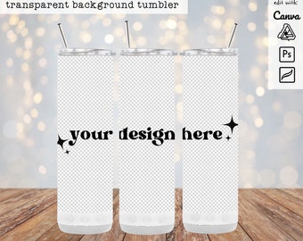 20oz Skinny with Bluetooth Speaker PNG Mockup Transparent Background