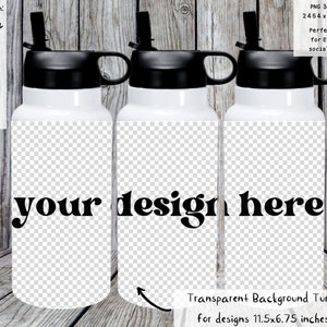 32oz Water Bottle, PNG Mockup