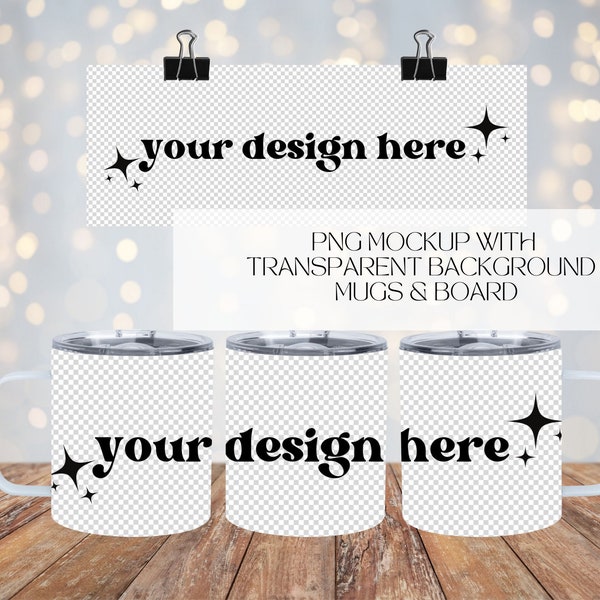 12oz Camper Mug PNG Mockup Mugs