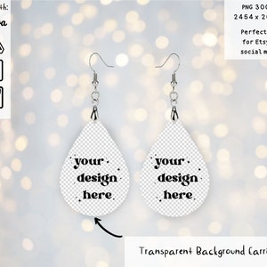 Drop earring mockup, png mockup, product mockup, earring mockup, easy mockup