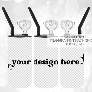 22oz Hookah Tumbler PNG Mockup Transparent Background