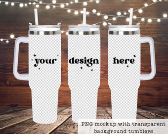 40oz Tumbler PNG Mockup Tumblers Transparent Background