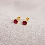 Ruby Stud Earrings
