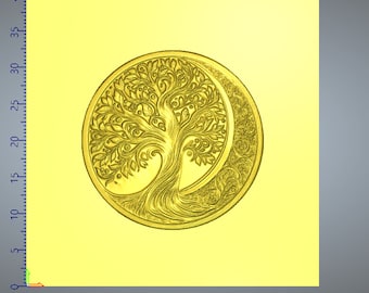 Livets träd i Celtic Moon stl-fil för CNC-fräs