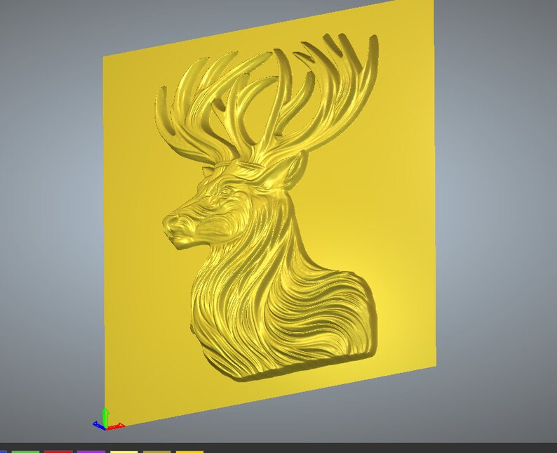 Deer Head Stl File for CNC Router - Etsy