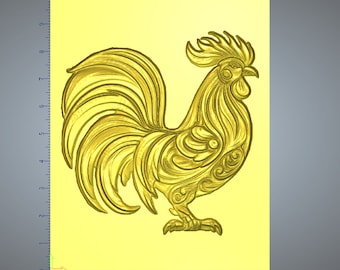 Rooster stl file for CNC router