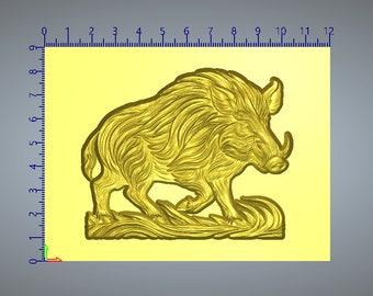 Wild Boar stl file for CNC router