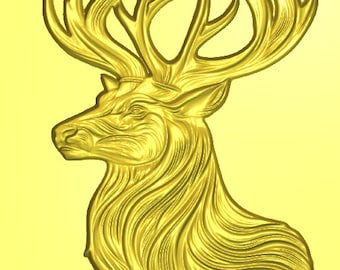 Deer Head stl file for CNC router
