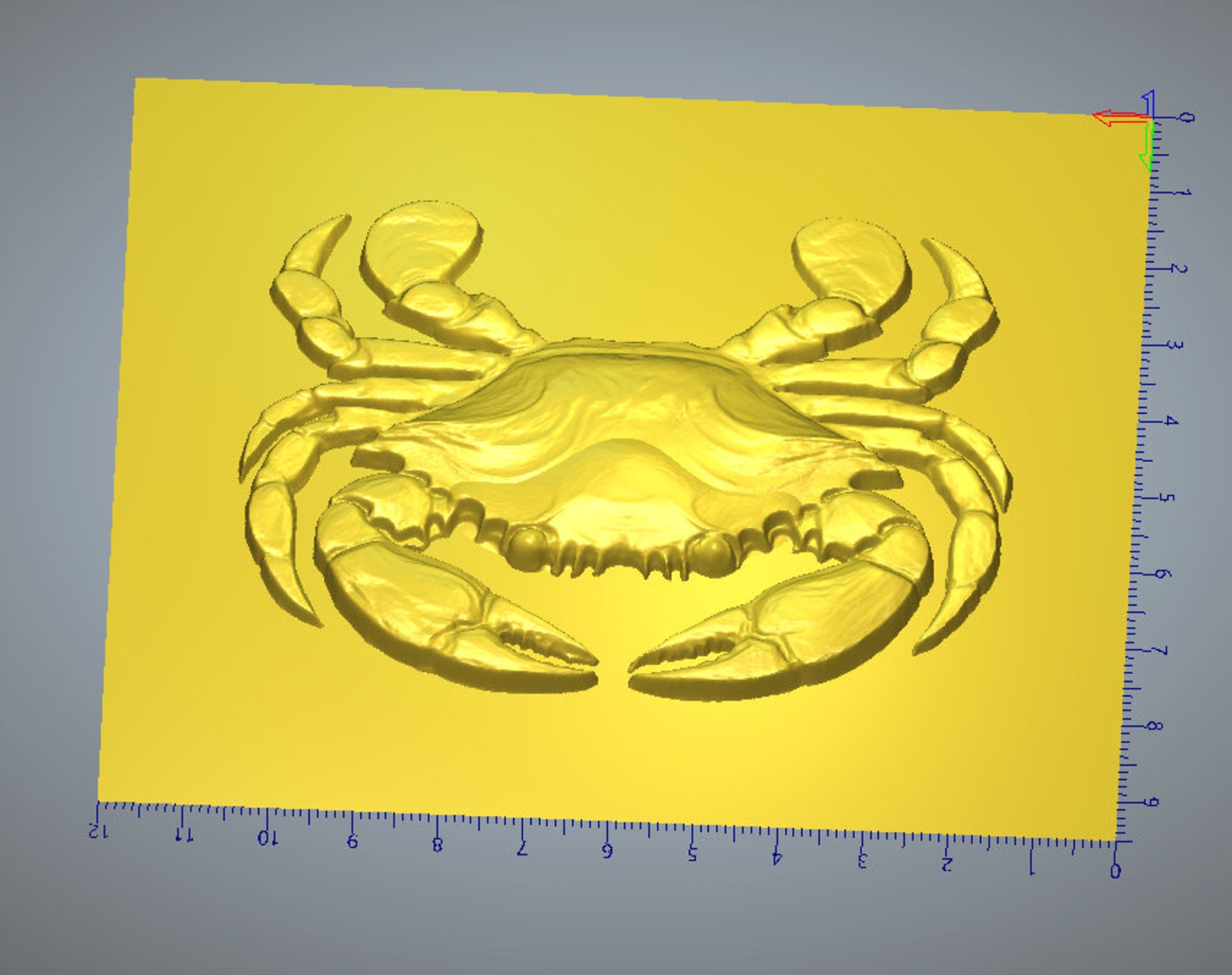 Crab Stl File for CNC Router - Etsy