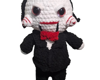 Horror theme crochet plushie doll-large, horror plush, horror gift