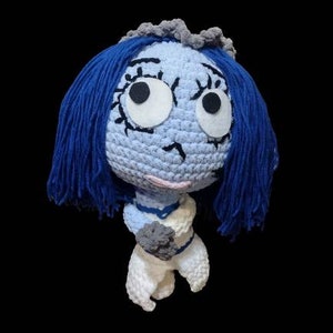 Emily, the corpse bride crochet doll plushie-extra large, horror plush, horror gift