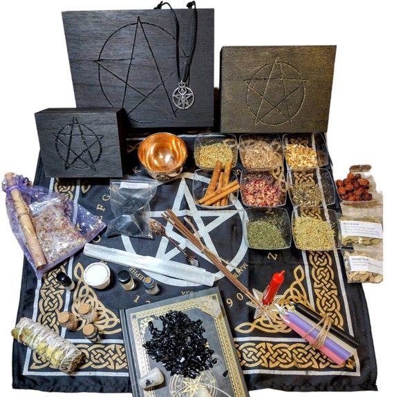 Deluxe Witchcraft Kit ~ Wiccan Altar Supplies and Tools Starter Witch Kit