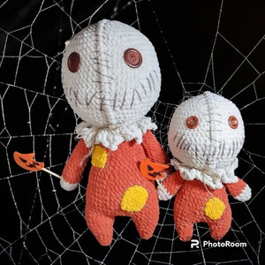 Sam inspired crochet plushie-extra large, large and small, horror gift, horror plush