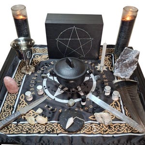 WITCH STARTER KIT, Complete Altar including protection stones.