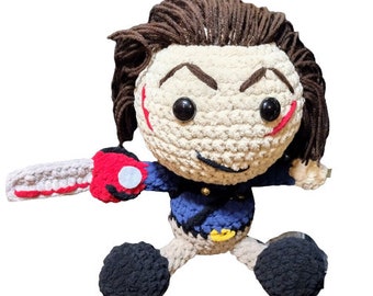 Böse tote Asche inspirierte gehäkelte Plüschtier-groß, Horror Geschenk, Horror Plüsch