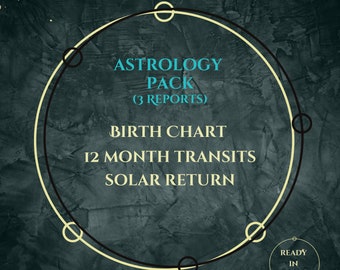 12-Month Forecast and Solar Return Report and Transits Report