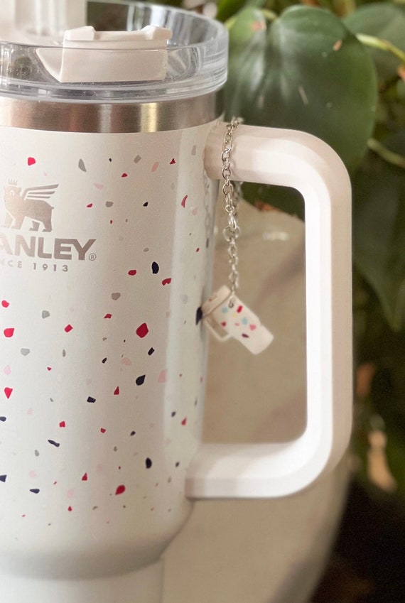 Stanley Tumbler Charm Journal Accessories Clay Stanley Cup Charm Clay Charm  Tumbler Charm Tumbler Handle Confetti 