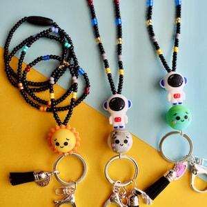 Ready To Ship, Space Lanyard, Science Teacher Gifts, Science, Outer Space, Badge and Lanyards, Teacher Lanyard, Space Lover Gifts,