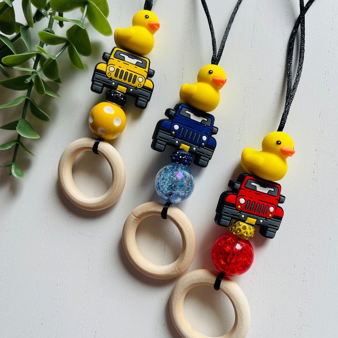 Ducks for Cars Car Charms Rear View Mirror Yellow Duck Car Etsy
