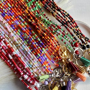 Holiday Lanyard, Beaded Lanyard, Teacher Lanyard, Office Worker Gift, Nurse Lanyard, Valentines Day Lanyard, Easter Lanyard, Badge Holder