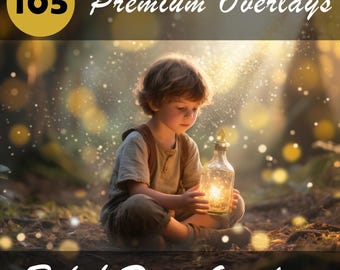 105 Bokeh Dust Overlays, glitter dust, floating dust, falling dust, bokeh, photoshop overlay, dust bokeh, dust, overlay, gold, Download