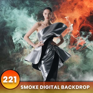 221 Smoke Digital Backdrops Colorful Smoke Backdrop Smoke Overlay