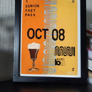 Muni Fast Pass: Irish Coffee --Print