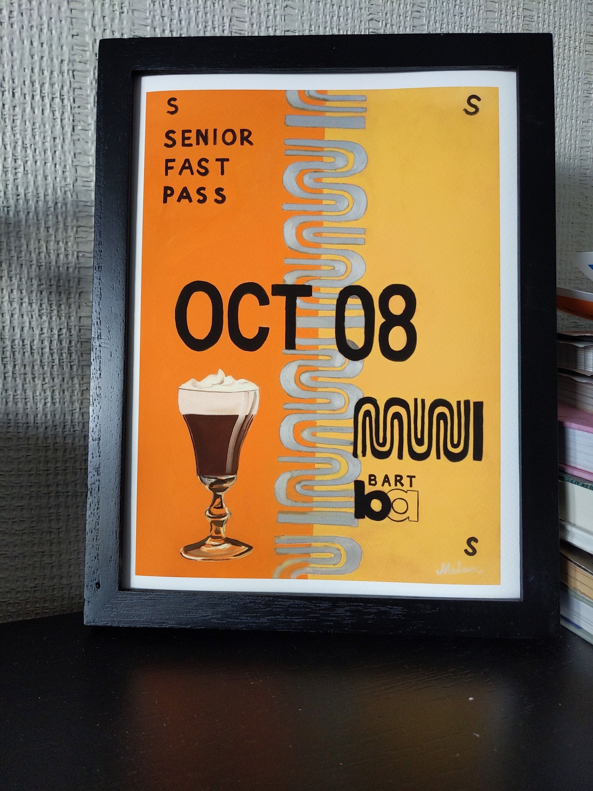 Muni Fast Pass: Irish Coffee --Print