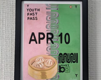 Muni Fast Pass: Dim Sum --Print