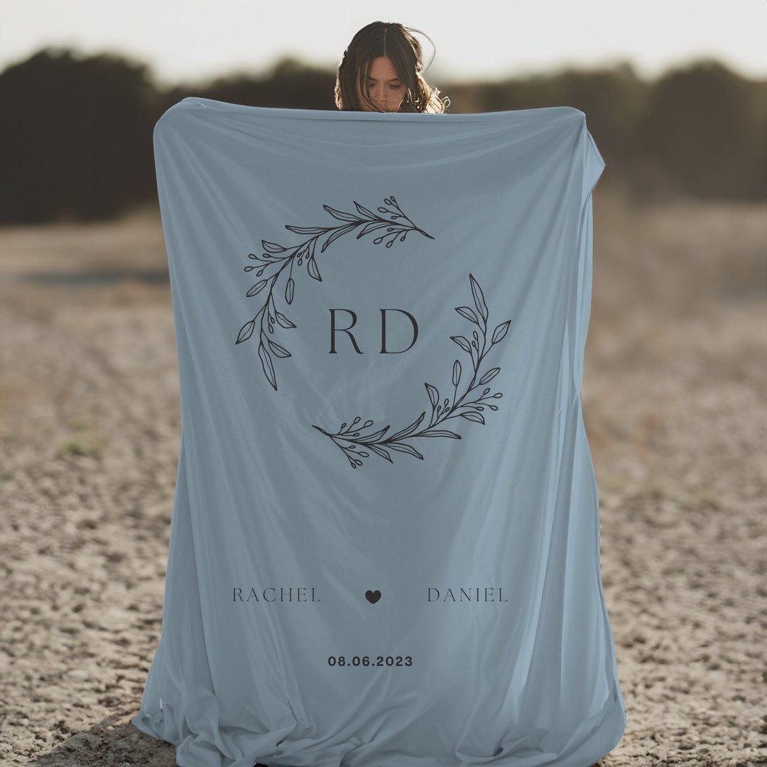 Personalized Couple Fleece/Quilt Blanket - Gift for Husband and Wife, Couple